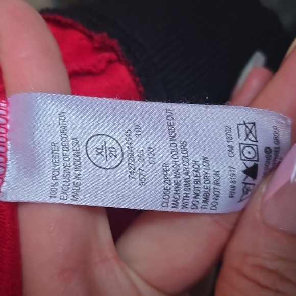 Jordan Red Front Zip Basketball Track Jacket XL 20 - Picture 10 of 12